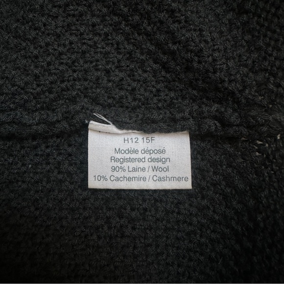 Fine Collection Wool Cashmere Forest Green Sweater - Picture 4 of 5